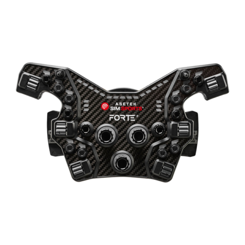 ASETEK Forte Formula Button Box (Black, Alu. Buttons)