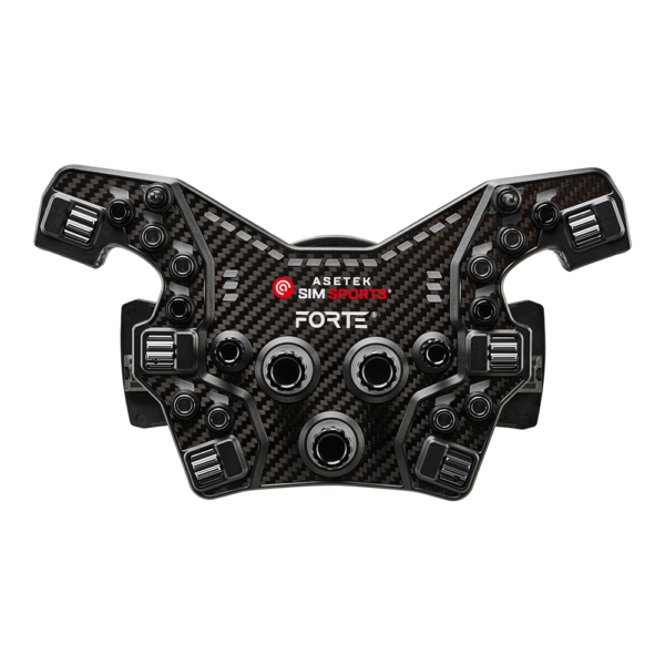 Asetek Forte® Formula Button Box (Black, Alu. Buttons)