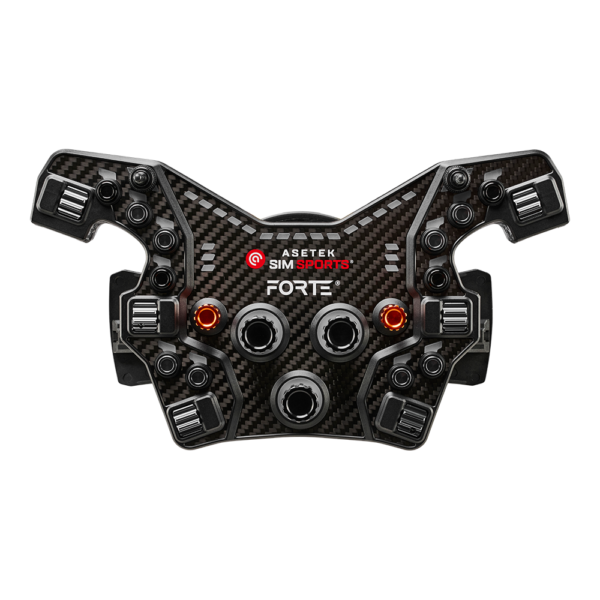 Asetek Forte® Formula Button Box (Black, Alu. Buttons)