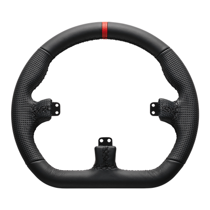 Asetek Closed D Black Leather Rim