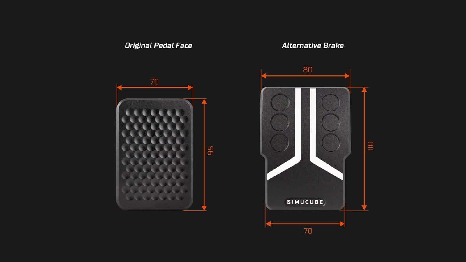 Simucube Pedals Face Plate