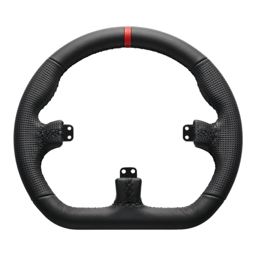 Asetek Closed D Black Leather Rim - Image 2