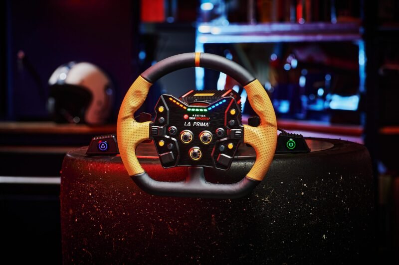 Asetek Closed D Orange Leather Rim - Image 4